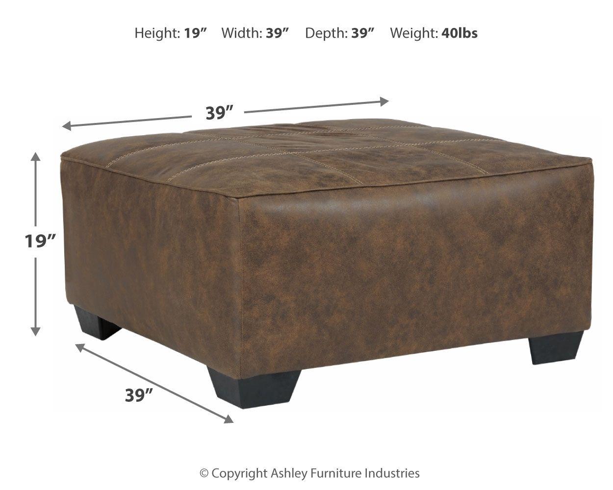 Abalone - Oversized Accent Ottoman - Furnish 4 Less 98 (NY)*