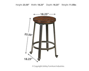 Challiman - Stool (2/cn) - Furnish 4 Less 98 (NY)*