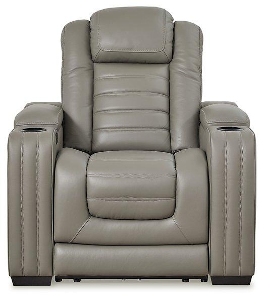 Backtrack Gray Power Recliner