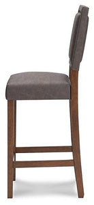 Benmara Grayish Brown/Brown Bar Height Bar Stool (Set of 2) - Furnish 4 Less 98 (NY)*