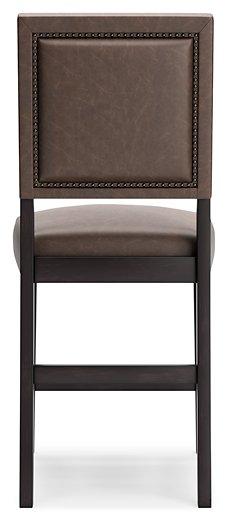 Benmara Brown/Dark Brown Counter Height Bar Stool