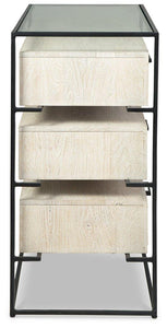 Crewridge Black/Cream Accent Cabinet