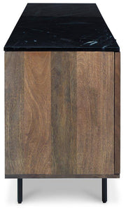 Barnford Brown/Black Accent Cabinet - Furnish 4 Less 98 (NY)*