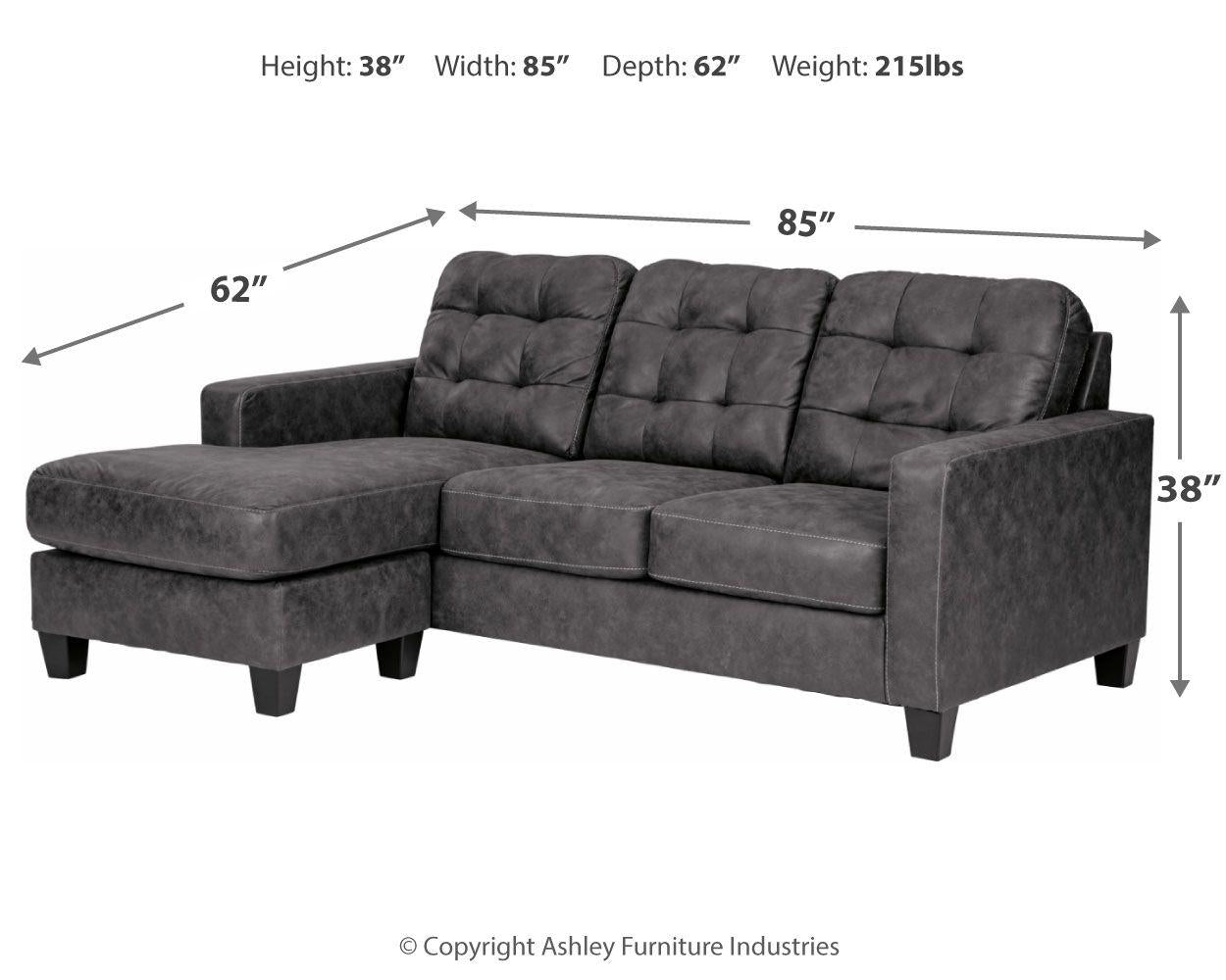 Venaldi - Sofa Chaise Queen Sleeper - Furnish 4 Less 98 (NY)*