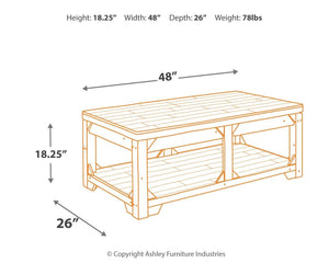 Fregine - Lift Top Cocktail Table