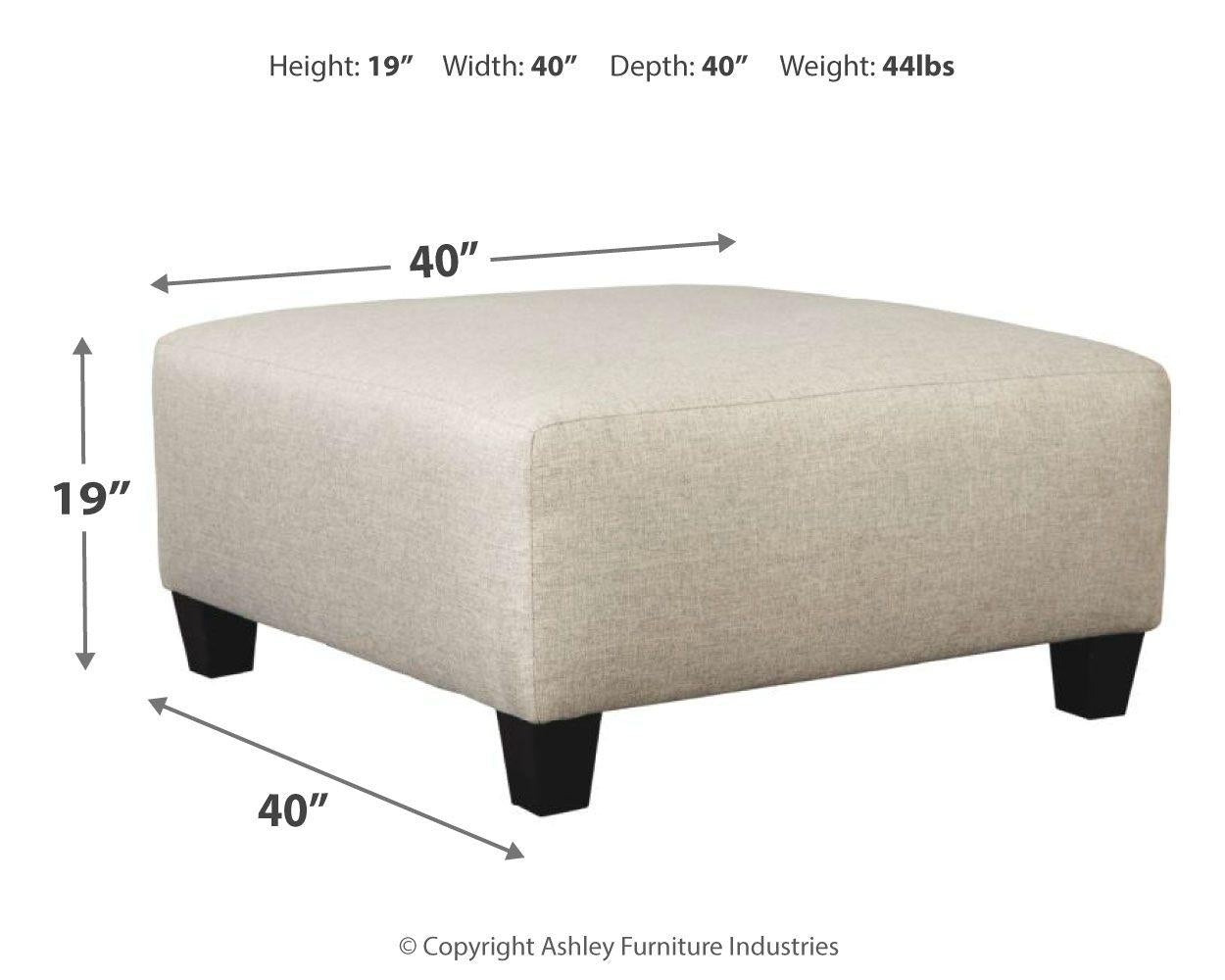 Hallenberg - Oversized Accent Ottoman