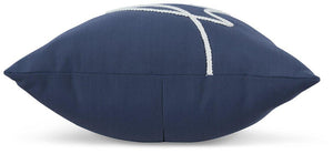 Velvetley Navy/White Pillow (Set of 4) - Furnish 4 Less 98 (NY)*