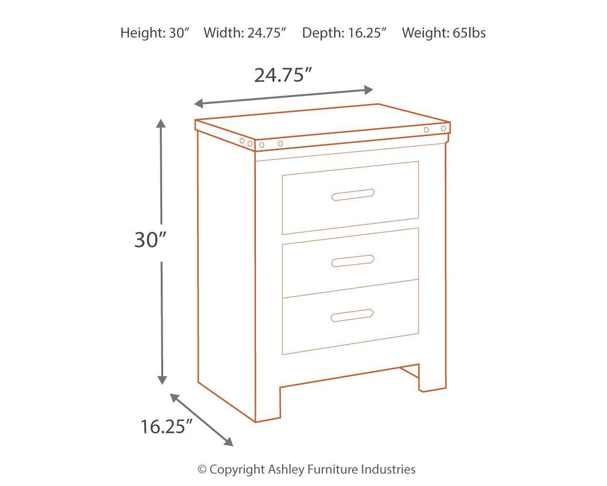 Trinell - Two Drawer Night Stand - Furnish 4 Less 98 (NY)*