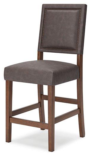 Benmara Grayish Brown/Brown Counter Height Bar Stool