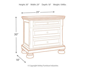 Flynnter - Two Drawer Night Stand