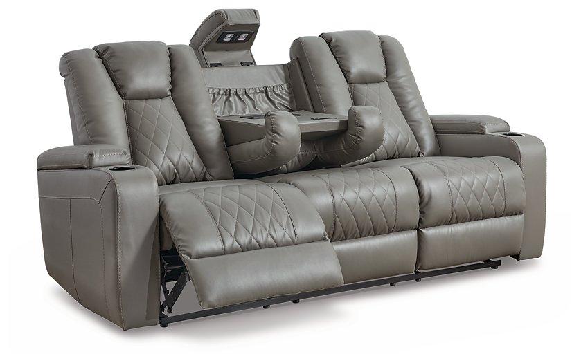 Mancin Reclining Sofa with Drop Down Table - Furnish 4 Less 98 (NY)*