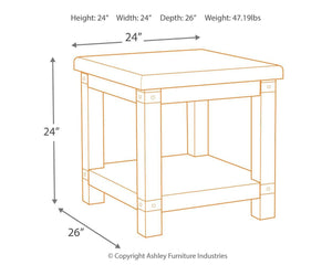 Carynhurst - Rectangular End Table - Furnish 4 Less 98 (NY)*