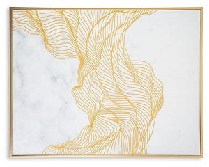 Richburgh White/Gold Finish Wall Art