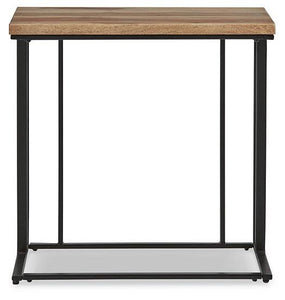 Bellwick Natural/Black Chairside End Table