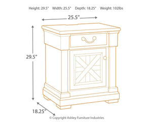 Bolanburg - One Drawer Night Stand