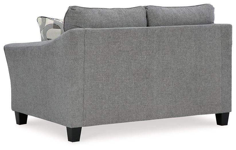 Mathonia Smoke Loveseat - Furnish 4 Less 98 (NY)*