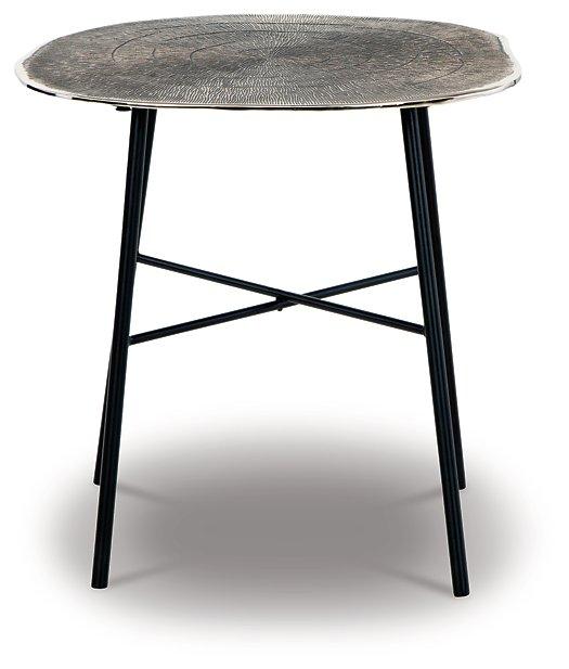 Laverford Chrome/Black End Table