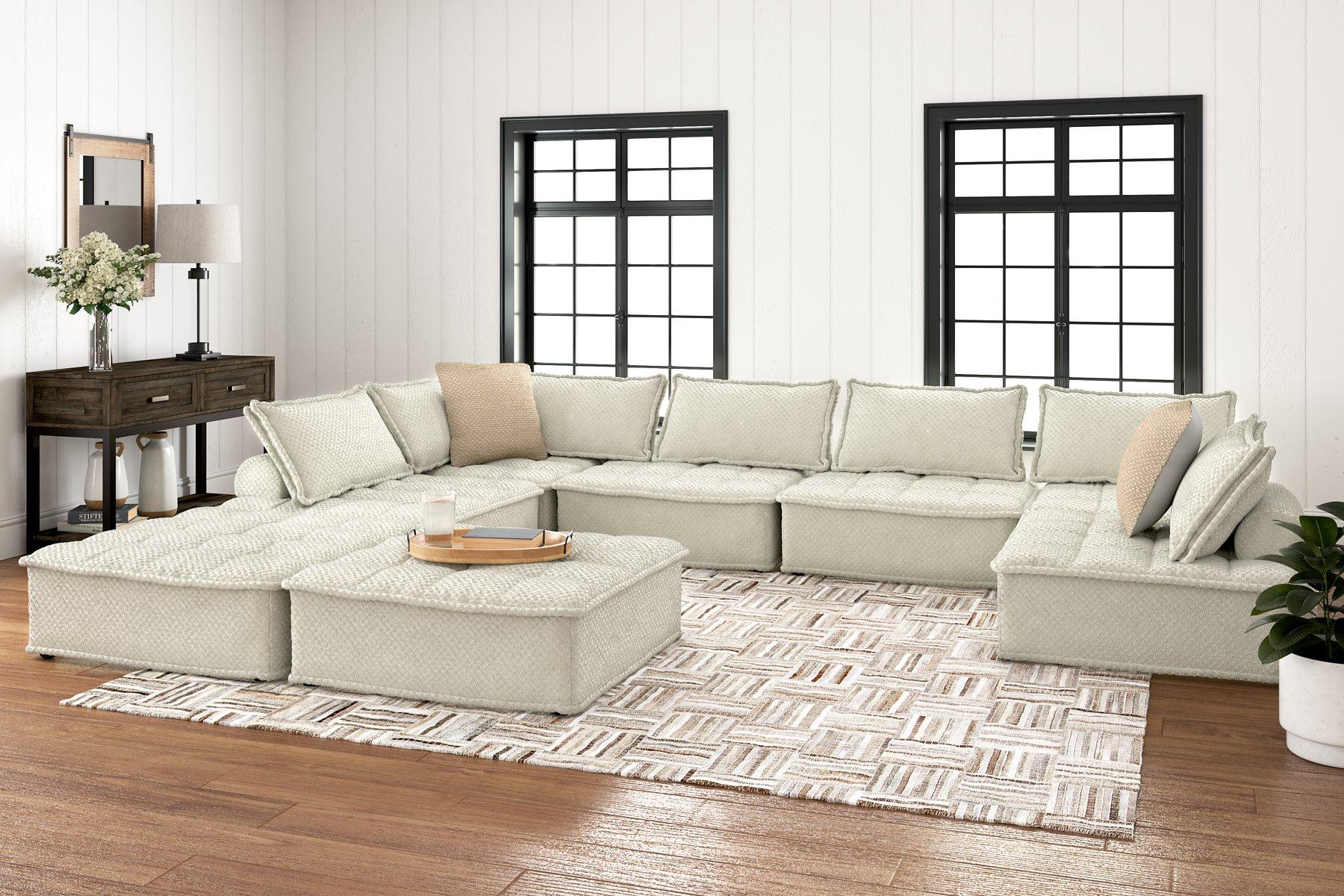 Bales Taupe 8-Piece Modular Seating