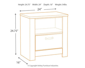 Bellaby - One Drawer Night Stand - Furnish 4 Less 98 (NY)*