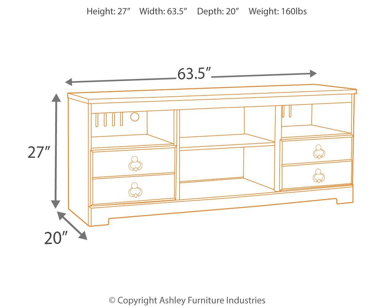 Willowton - Lg Tv Stand W/fireplace Option - Furnish 4 Less 98 (NY)*