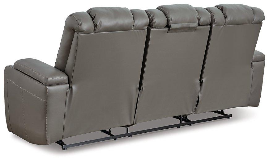 Mancin Reclining Sofa with Drop Down Table - Furnish 4 Less 98 (NY)*