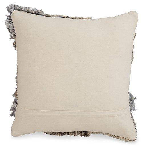 Gibbend Blue/Gray/White Pillow - Furnish 4 Less 98 (NY)*