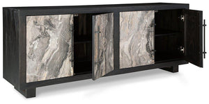 Lakenwood Black/Gray/Ivory Accent Cabinet