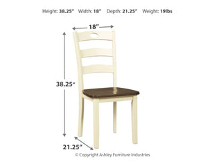 Woodanville - Dining Room Side Chair (2/cn) - Furnish 4 Less 98 (NY)*