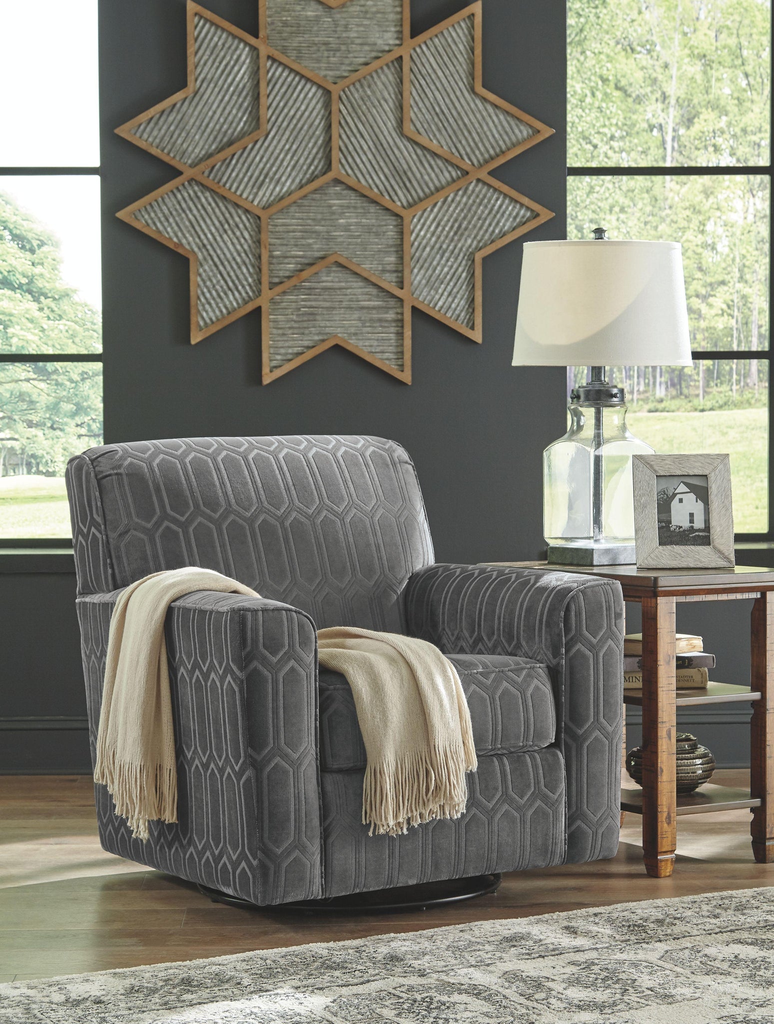 Zarina - Swivel Accent Chair - Furnish 4 Less 98 (NY)*