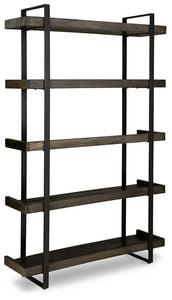 Kevmart Grayish Brown/Black Bookcase - Furnish 4 Less 98 (NY)*