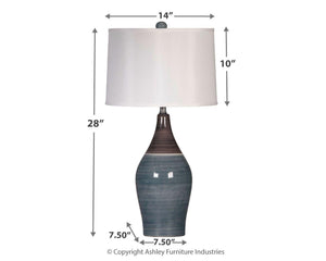 Niobe - Ceramic Table Lamp (2/cn) - Furnish 4 Less 98 (NY)*