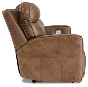 Game Plan Caramel Power Reclining Sofa - Furnish 4 Less 98 (NY)*