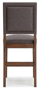 Benmara Grayish Brown/Brown Counter Height Bar Stool