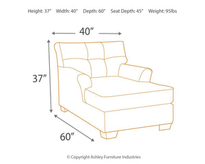 Tibbee - Chaise - Furnish 4 Less 98 (NY)*