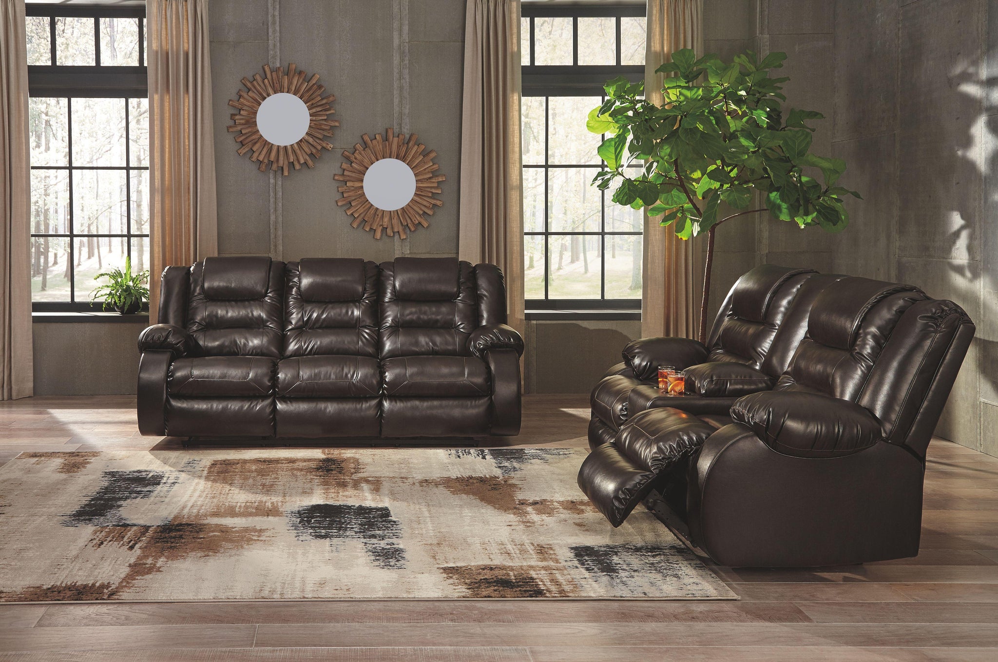 Vacherie - Dbl Rec Loveseat W/console - Furnish 4 Less 98 (NY)*