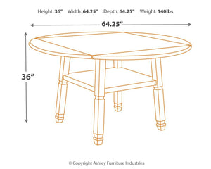 Bolanburg - Round Drop Leaf Counter Table - Furnish 4 Less 98 (NY)*