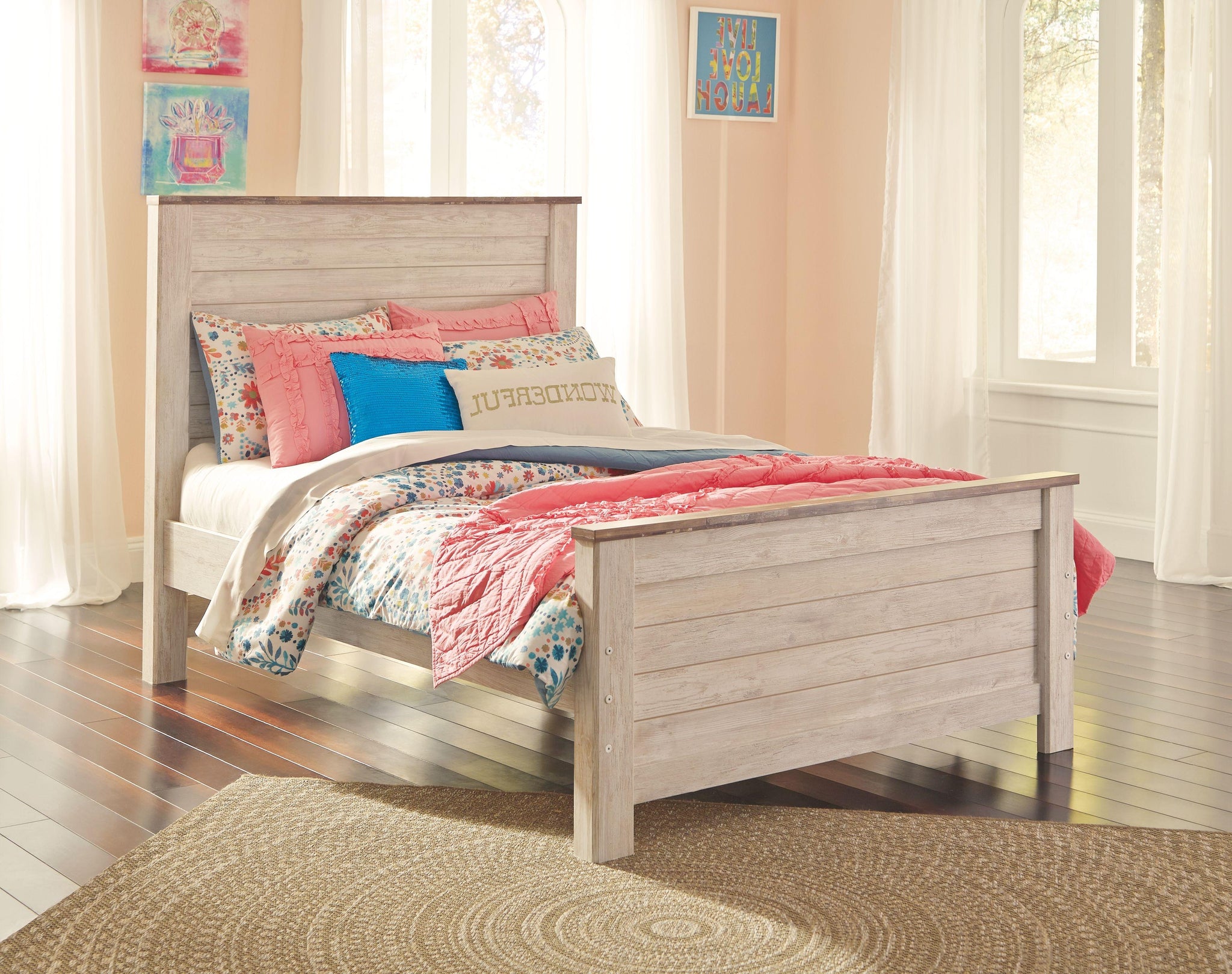 Willowton - Bed - Furnish 4 Less 98 (NY)*