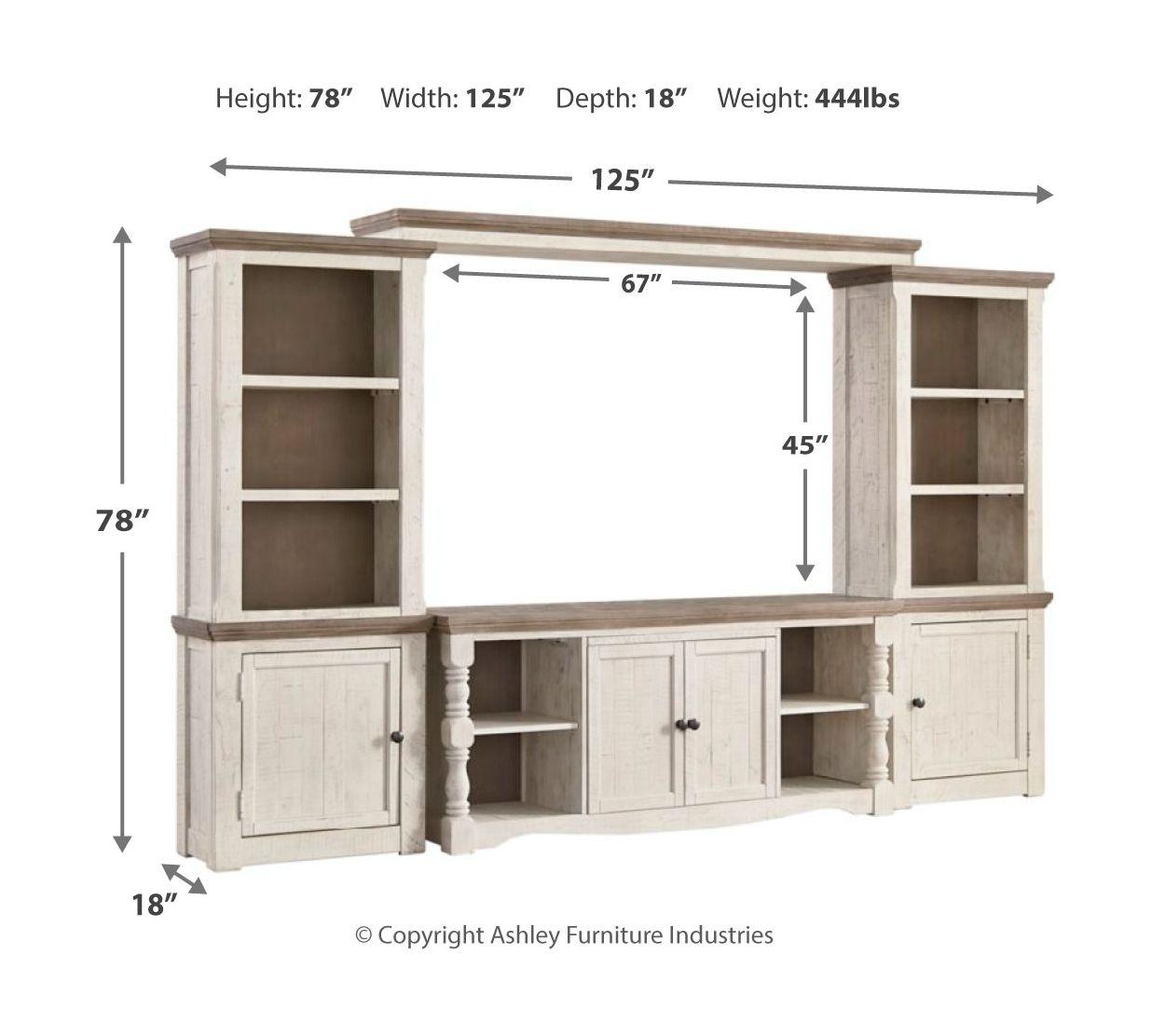 Havalance - 4 Pc. - Entertainment Center - 67" Tv Stand