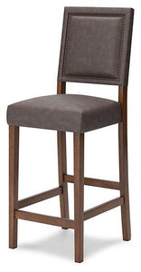 Benmara Grayish Brown/Brown Bar Height Bar Stool (Set of 2) - Furnish 4 Less 98 (NY)*