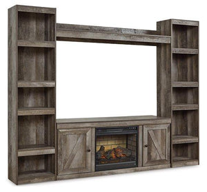 Wynnlow 4-Piece Entertainment Center with Electric Fireplace - Furnish 4 Less 98 (NY)*