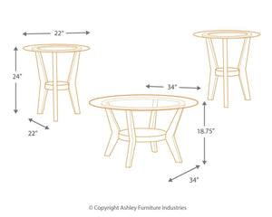 Fantell - Occasional Table Set (3/cn) - Furnish 4 Less 98 (NY)*