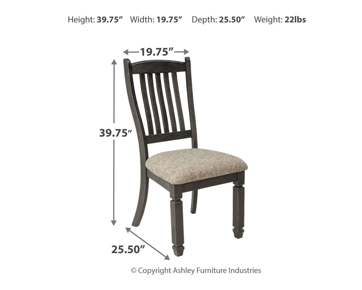 Tyler Creek - Dining Uph Side Chair (2/cn) - Furnish 4 Less 98 (NY)*