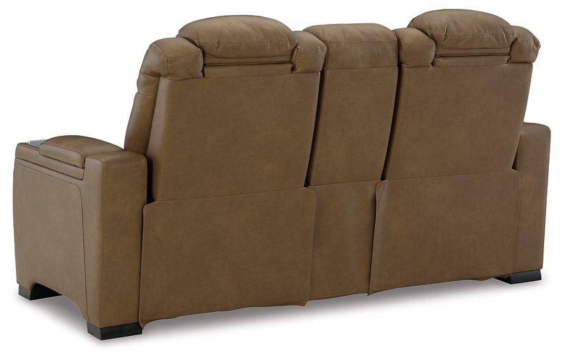 Strikefirst Nutmeg Power Reclining Loveseat - Furnish 4 Less 98 (NY)*