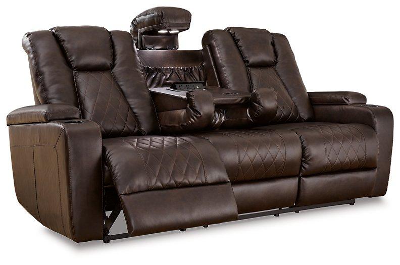 Mancin Reclining Sofa with Drop Down Table - Furnish 4 Less 98 (NY)*