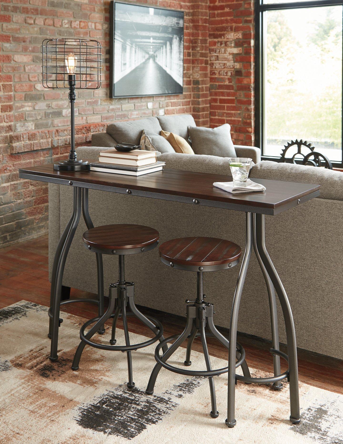 Odium Counter Height Dining Table and Bar Stools (Set of 3) - Furnish 4 Less 98 (NY)*