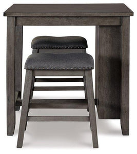 Caitbrook Counter Height Dining Table and Bar Stools (Set of 3)