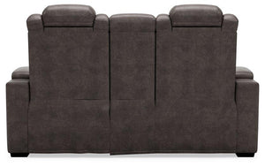 HyllMont Power Reclining Loveseat with Console