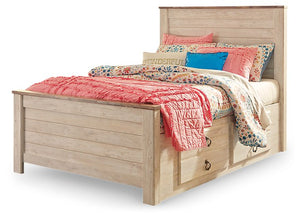 Willowton Bed with 2 Storage Drawers - Furnish 4 Less 98 (NY)*