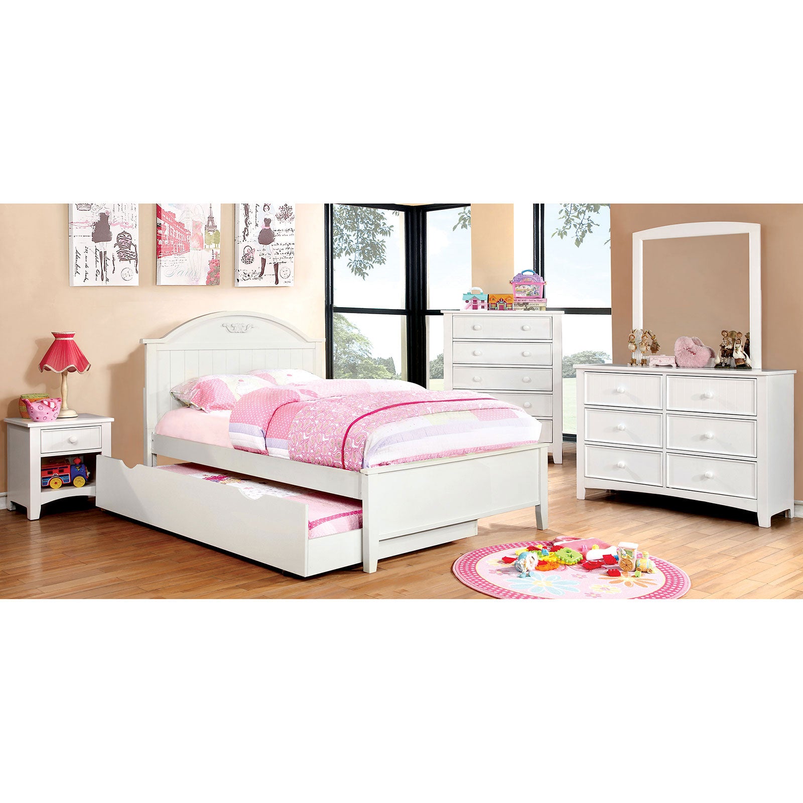 Cherry 4 Pc. Full Bedroom Set - Furnish 4 Less 98 (NY)*