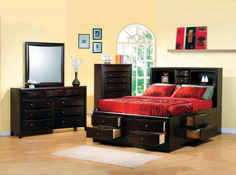 Phoenix Queen Bookcase Bed - Furnish 4 Less 98 (NY)*